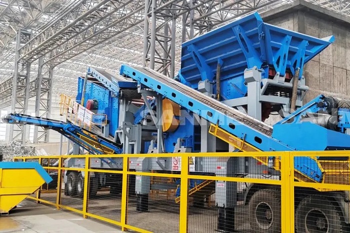 時(shí)產(chǎn)值近600萬！山美移動(dòng)式破碎篩分一體站助力江蘇高碳鉻鐵礦破碎項(xiàng)目建設(shè)