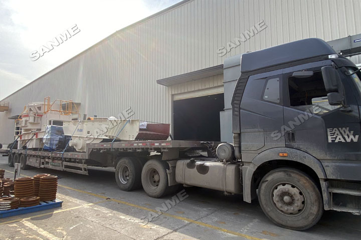 新年發(fā)貨忙｜上海山美股份高性能破碎篩分裝備發(fā)往安徽銅陵，服務(wù)于當(dāng)?shù)啬戤a(chǎn)300萬(wàn)噸骨料生產(chǎn)線