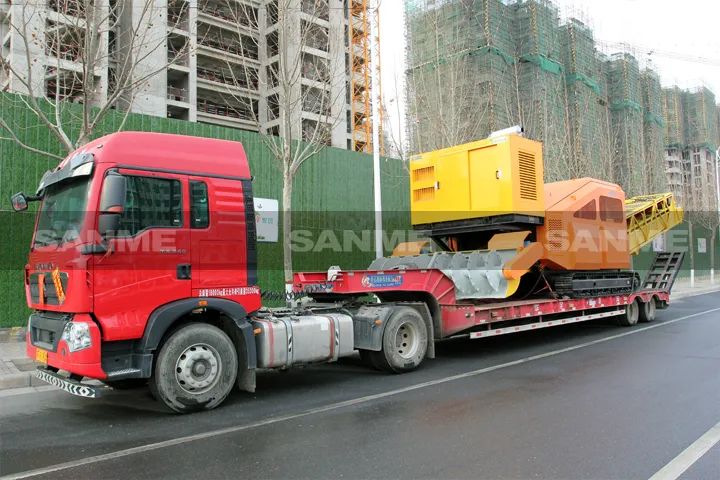 顛覆傳統(tǒng)裝車方式，山美履帶式取料機(jī)助您實(shí)現(xiàn)降本增效、節(jié)能減排！