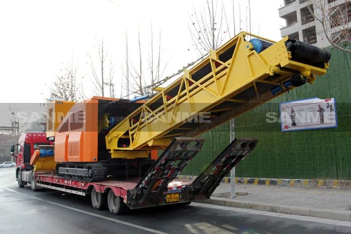 顛覆傳統(tǒng)裝車方式，山美履帶式取料機(jī)助您實(shí)現(xiàn)降本增效、節(jié)能減排！