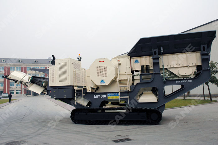 履帶式顎式移動破碎站專破堅(jiān)硬、強(qiáng)磨蝕性物料