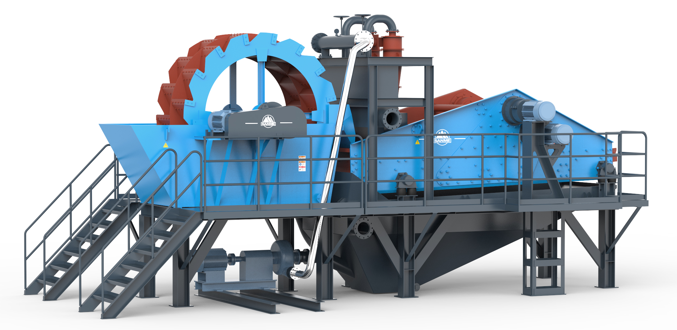 洗砂機(jī)生產(chǎn)線的配置是什么？